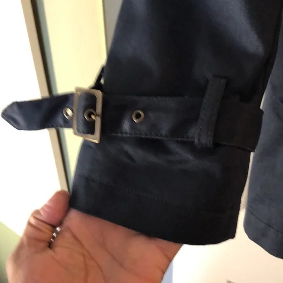 Navy blue Zara men’s raincoat - Long Jacket - Picture 3 of 12